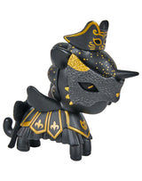 tokidoki Unicorno Majestic Aristocat masked black and gold unicorn figure