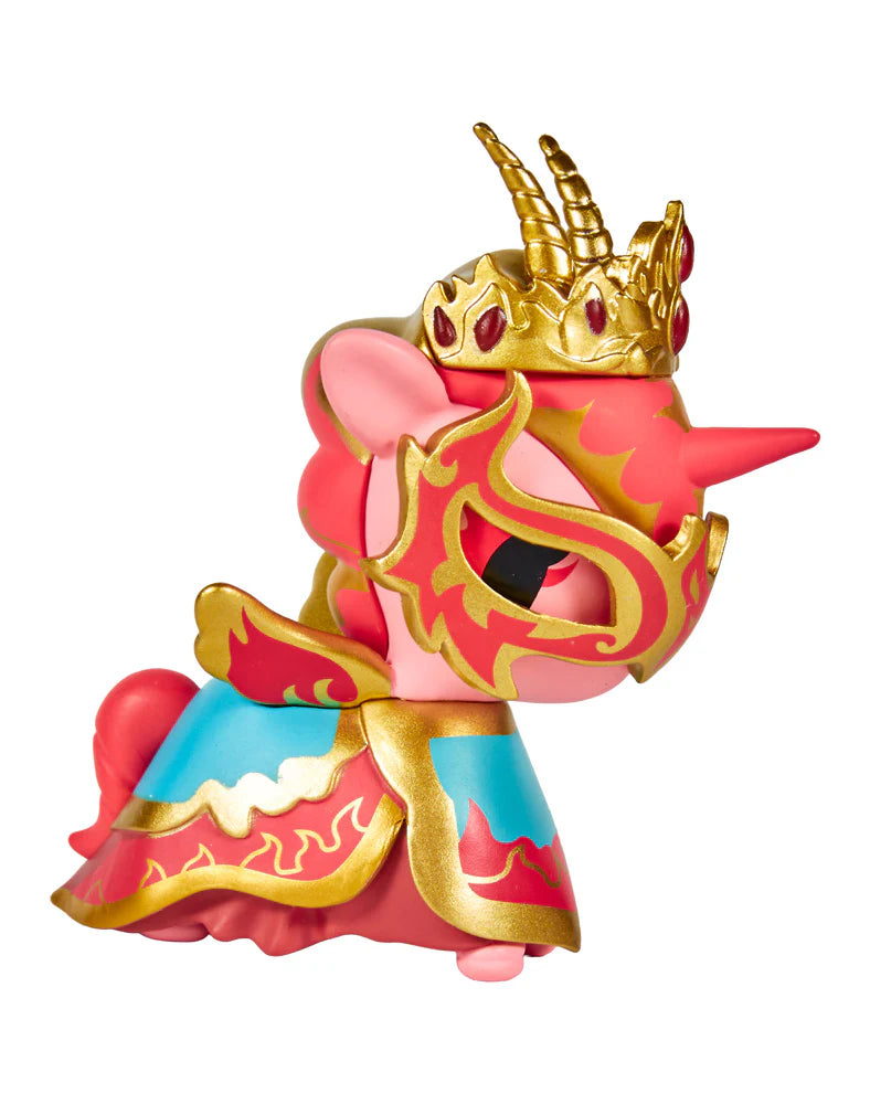 tokidoki Unicorno Princess Flames pink witch themed figure with mask