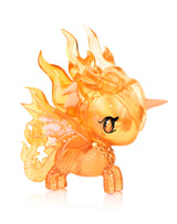 Tokidoki Mystical Dragon Unicorno Ember Dragon figure with fiery translucent details