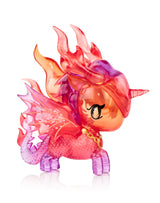 Tokidoki Mystical Dragon Unicorno Volcanic Dragon chaser figure with fiery translucent vinyl