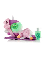 Spa Day Unicorno with face mask cucumber eyes and algae bottle tokidoki figure