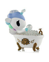 Spa Day Unicorno bubble bath tub with foam tokidoki collectible figure