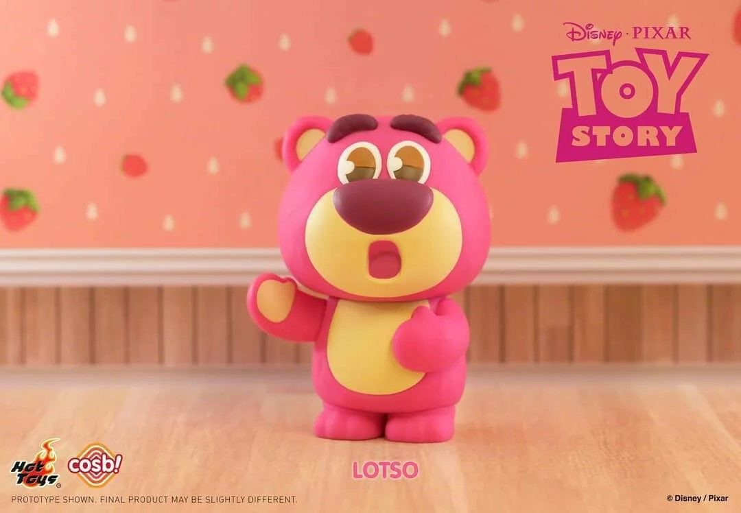 Lotso Cosbi vinyl figure standing surprised from Disney Pixar Toy Story