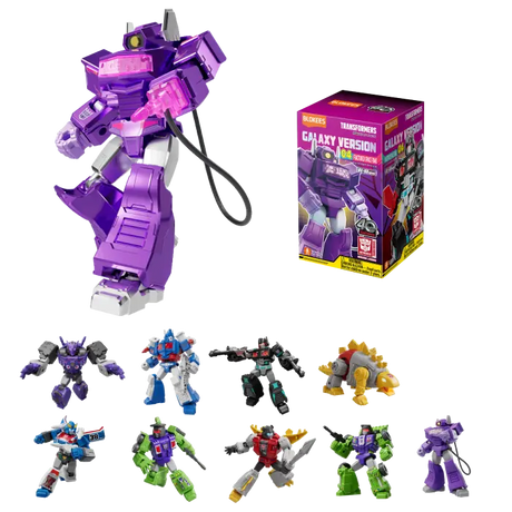 Complete lineup of Transformers Blokees Galaxy Version 04 blindbox series figures