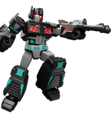 Transformers Blokees Galaxy Version 04 Nemesis Prime model kit with glowing red eyes