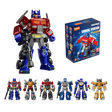 Transformers Blokees plastic model kit blindbox display case featuring Shining Version 1985 series.