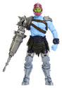 Trap Jaw Cannon Transform Masters of the Universe 2026 Movie action figure front view with mechanical arm attachment
