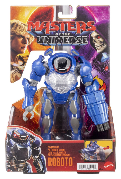 Roboto Combat Ready Masters of the Universe 2026 Movie action figure in original retail packaging