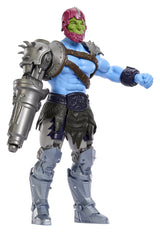 Trap Jaw action figure angled view showing cybernetic armor and mechanical arm details