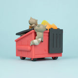 100% Soft Trash Panda Dumpster Fire vinyl figure