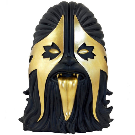 8 inch Thrashbacca Black and Gold resin designer figure front view by IBREAKTOYS