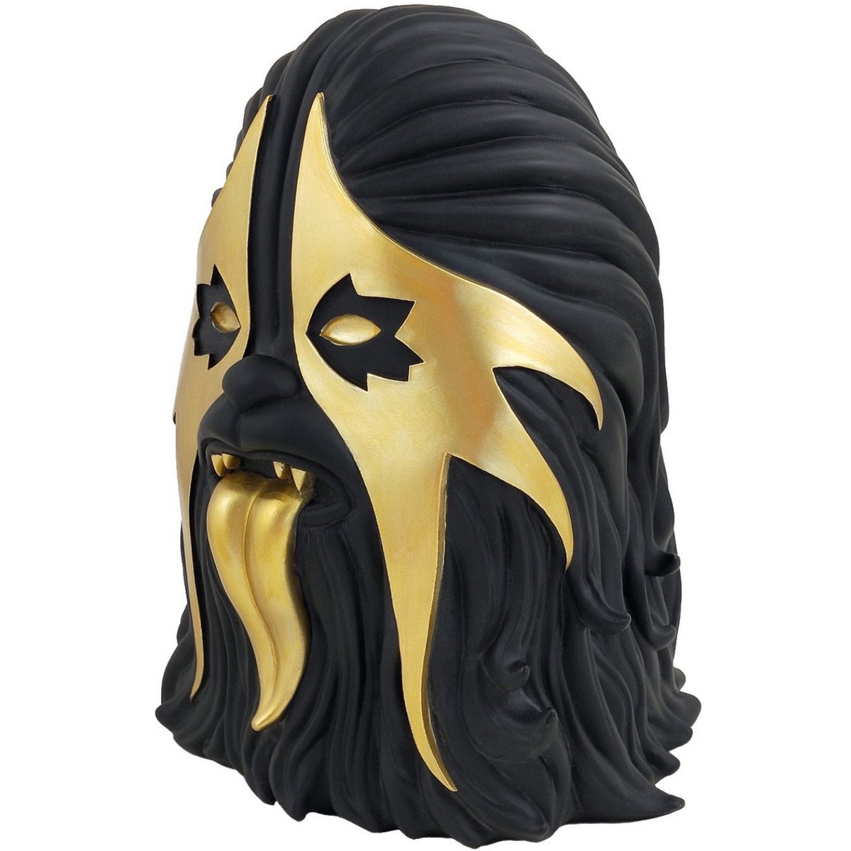 Rear view of Thrashbacca resin figure highlighting detailed hair sculpt