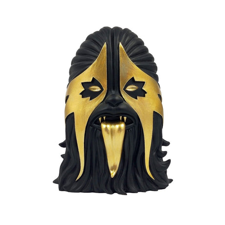 Thrashbacca black and gold resin figure front view designer art toy by IBREAKTOYS