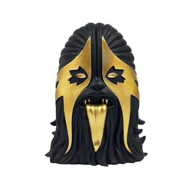 Thrashbacca black and gold resin figure front view designer art toy by IBREAKTOYS