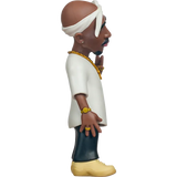 Tupac Shakur Minix figure side view with detailed jewelry and outfit