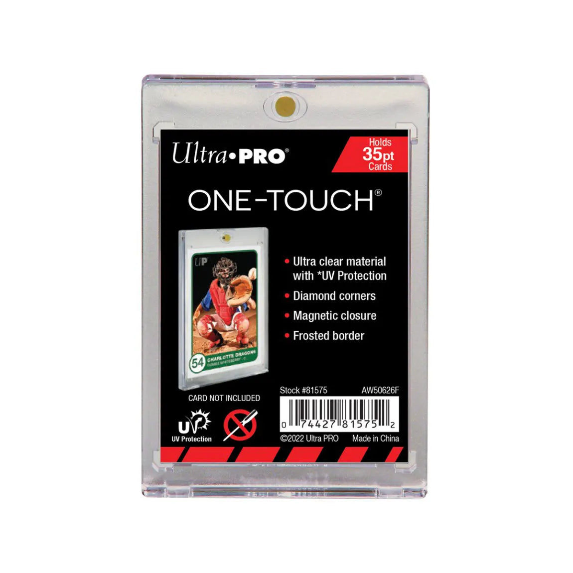 Ultra Pro ONE-TOUCH 35pt Magnetic Card Holder with UV protection for trading cards