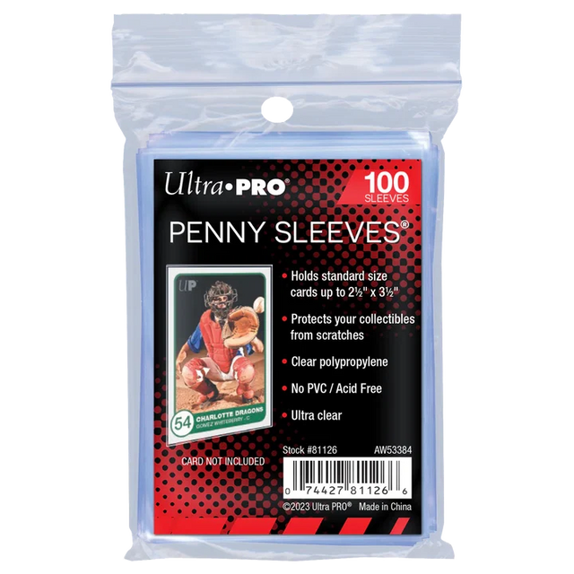 Ultra Pro Penny Sleeves 100 pack for Pokémon and trading cards