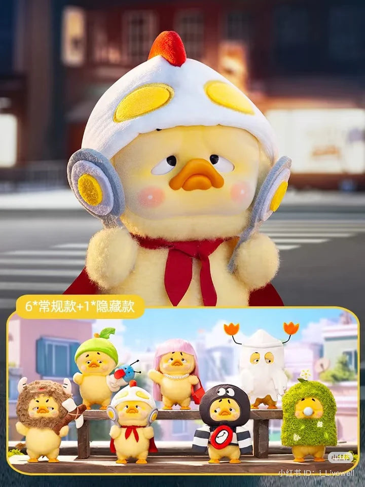 Save the World Duck with hero helmet from Upset Duck Born This Way Blind Box