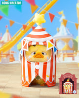 Upset Duck plush keychain circus tent costume from Crazy Circus blind box.