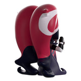 Side view of Velvette Hazbin Hotel Youtooz vinyl figure with flowing pink hair