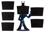 Back view of Vox Youtooz vinyl figure with removable face panels