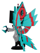 Angled rear view of Vox Populi Youtooz vinyl figure with detailed wing sculpt