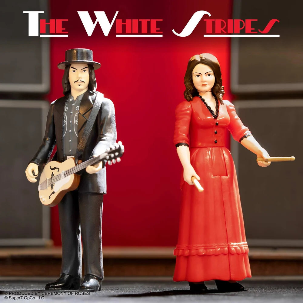 Jack and Meg White Super7 ReAction Figures from The White Stripes