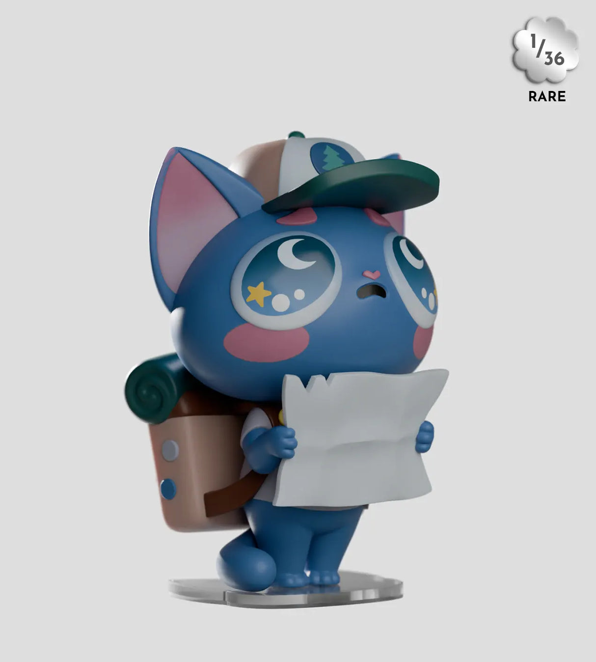 widdle baby rare blue explorer cat blind box figure