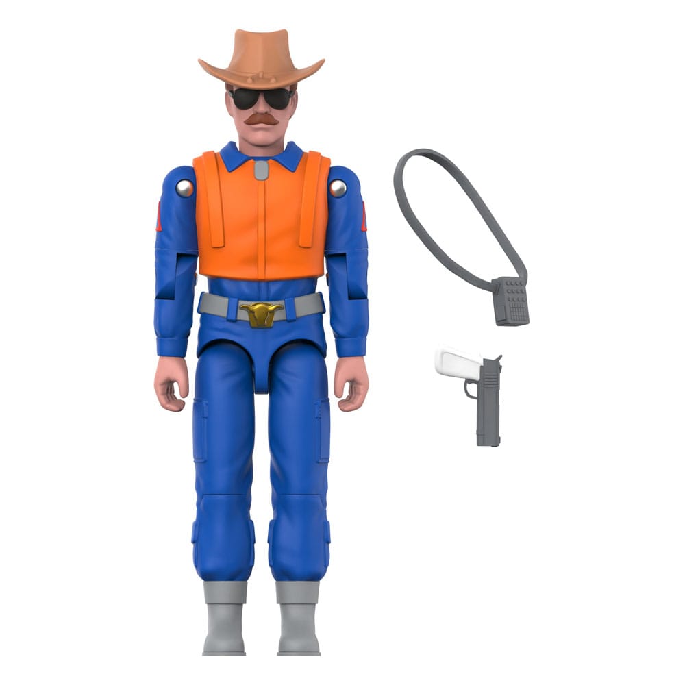 Wild Bill Cartoon G.I. Joe ReAction+ Figure with accessories including blaster and communication pack.