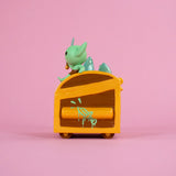 wizard of barge dumpster fire vinyl figure side view