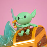 wizard of barge dumpster fire vinyl figure close up goblin face