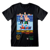 WWE John Cena You Can’t See Me Pixel T-Shirt black 100% cotton officially licensed wrestling tee
