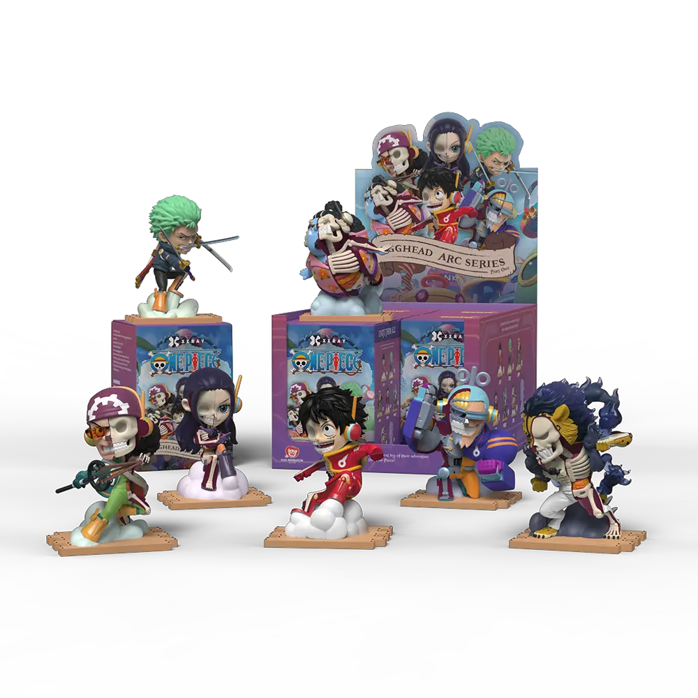 Complete XXRAY One Piece Egghead Arc Series Part 1 blind box figures display