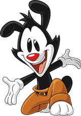 Yakko Animaniacs cartoon reference image compared to Youtooz vinyl figure design