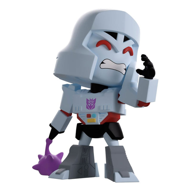 Youtooz vinyl figure close-up showing raised hand and helmet detail
