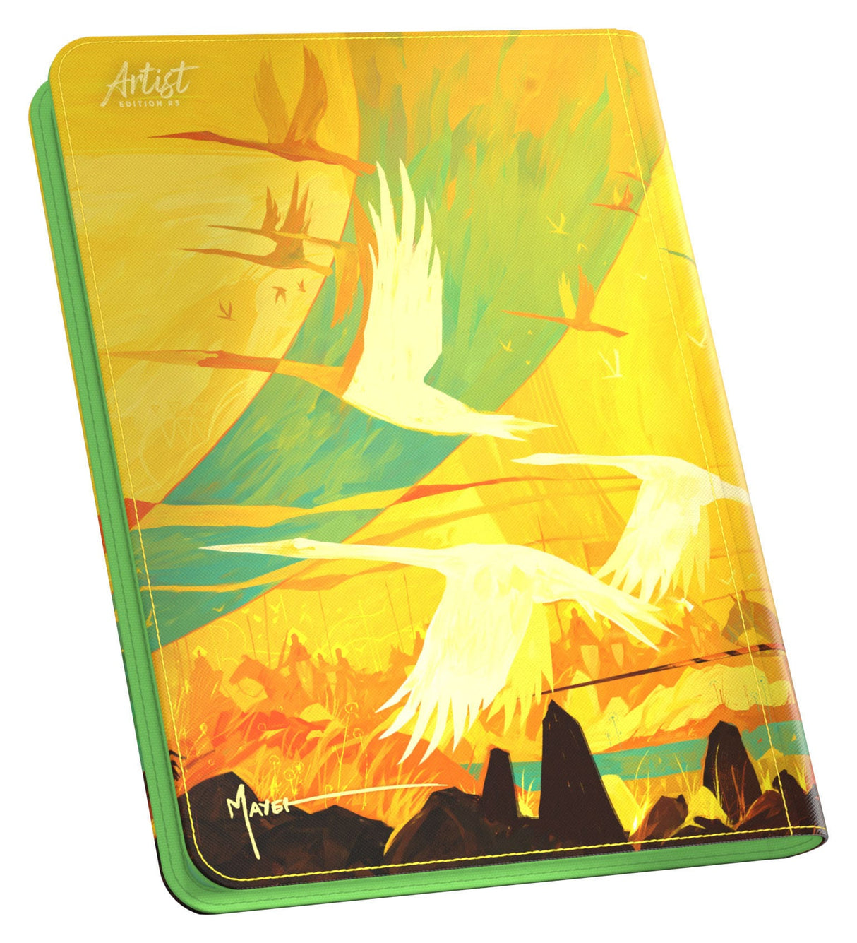 Ultimate Guard Zipfolio 360 binder side angle with zipper detail