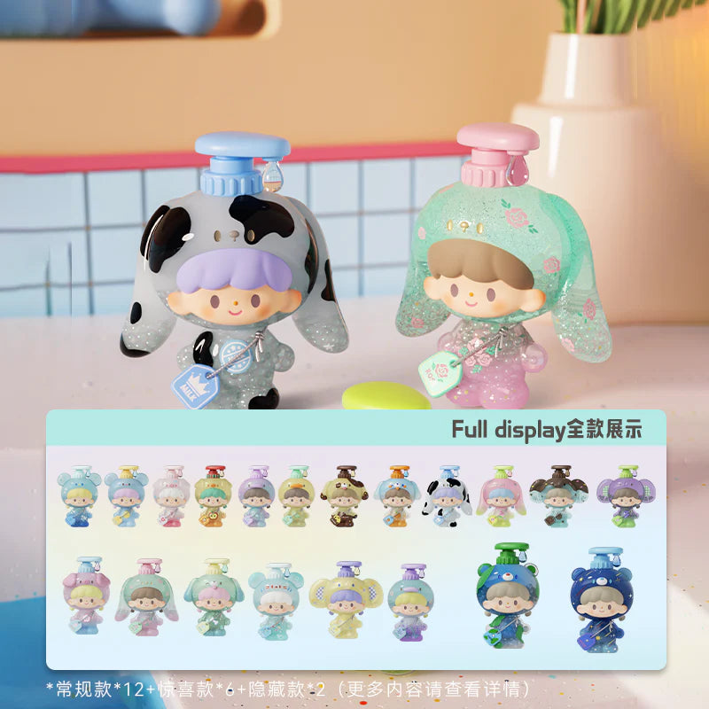 Full zZoton Bubble Bath Series Baby collection featuring regular and secret figures