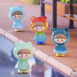 Weather-themed UliUli figures inspired by rain, sky, rainbow, and night sky designs