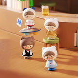 Career-themed UliUli figures including astronaut, worker, waiter, and other everyday occupations