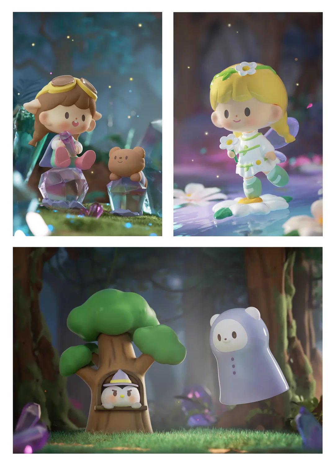 Crystal Angel hidden figure and Flower Fairy hidden figure from the zZoton Magic Adventure Series