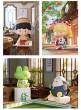 Yummy Finder and Shopaholic zZoton figures enjoying local food and shopping while travelling