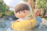 Log Flume zZoton Treasure Land collectible figure riding a water attraction with splashing waves