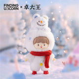 Snow Bear themed Winter's Small Joys plush figure wearing a red winter scarf