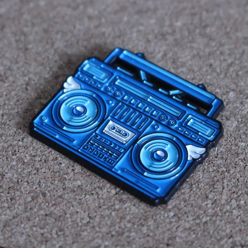 BMBOX Pin (Blue) (Soft Enamel) by Elena Kazi