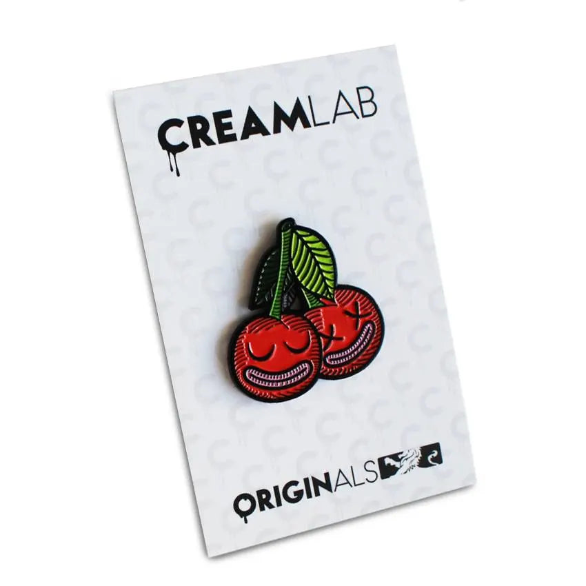 Cherrysh Pin (Red) (Soft Enamel) by Creamlab