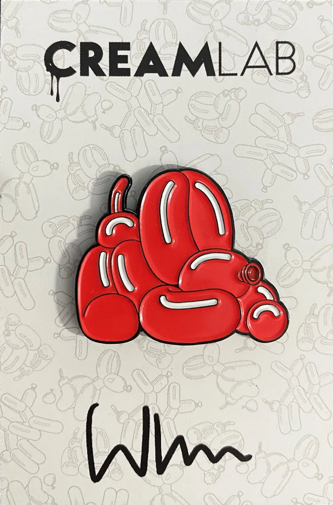 Happy Popek Pin (Red) by Whatshisname