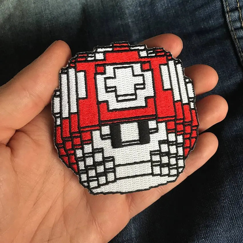 Mushroom Embroidered patch by Vuitbits