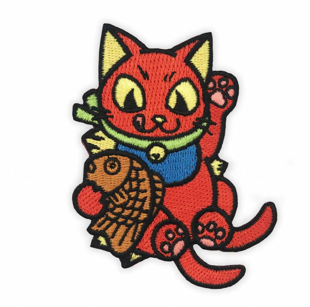 Negora Taiyaki Embroidered patch by Konatsu