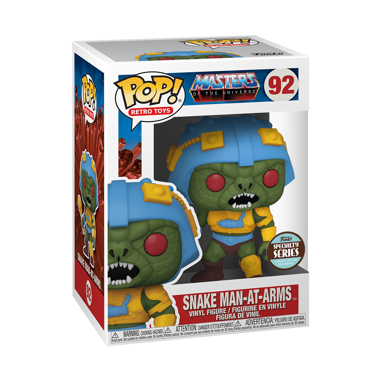 Snake Man-at-Arms 92 Funko Pop! Vinyl Television Masters Of The Universe (Specialty Series Exclusive)
