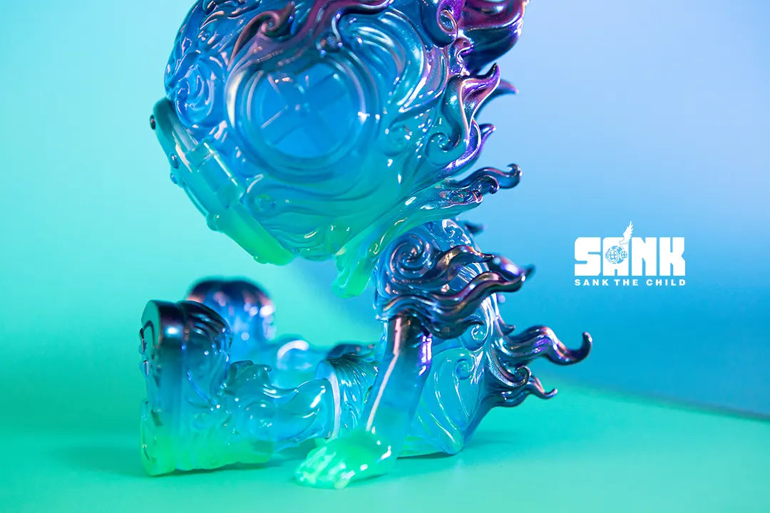 Side profile of Sank Toys Streamfire Blue Flame figure